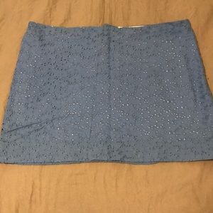 Lilly Pulitzer blue lace skirt, size 2